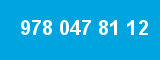 978 047 81 12 978 047 81 12